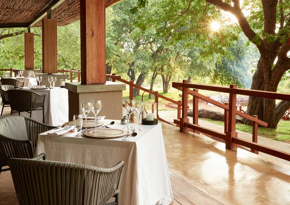 Chobe Chilwero dining area